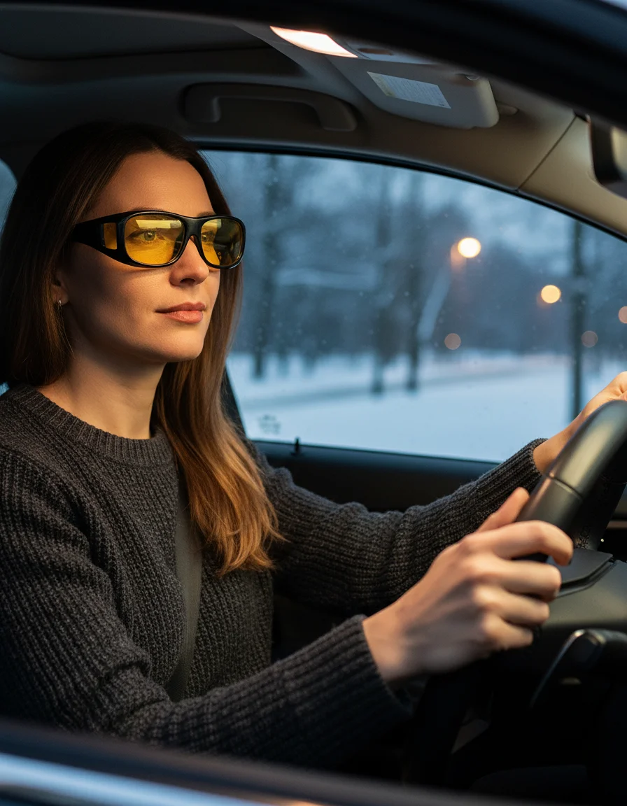 Žena s HD naočalama