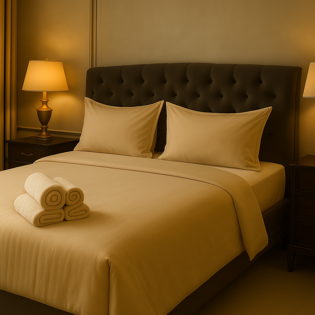 Luksuzna šampanj posteljina - Premium mikrofiber posteljina u šampanj boji